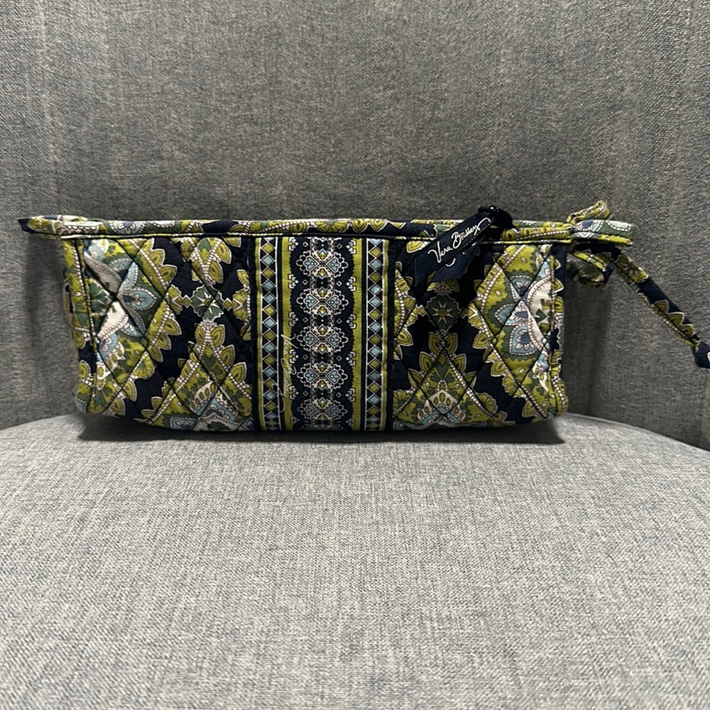 Vera Bradley Navy Cambridge Print Pen Pencil Case